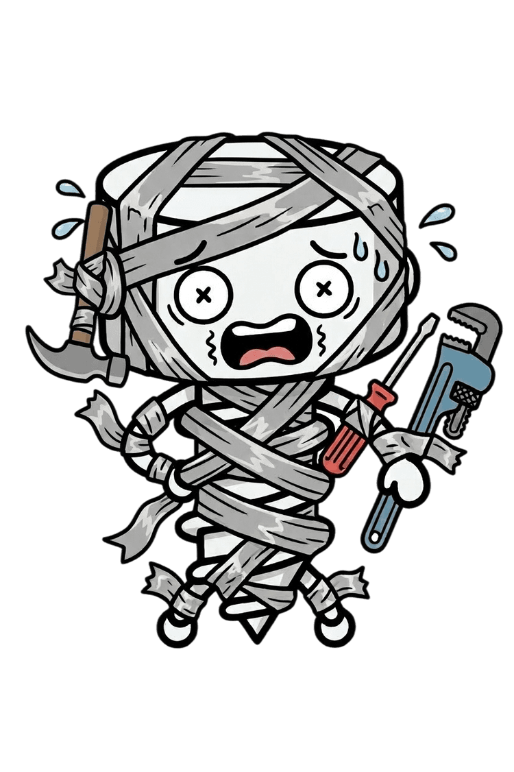 Screw It general handyman mascot