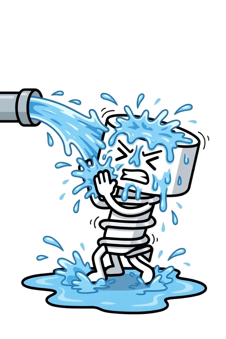 Screw It plumbing mascot